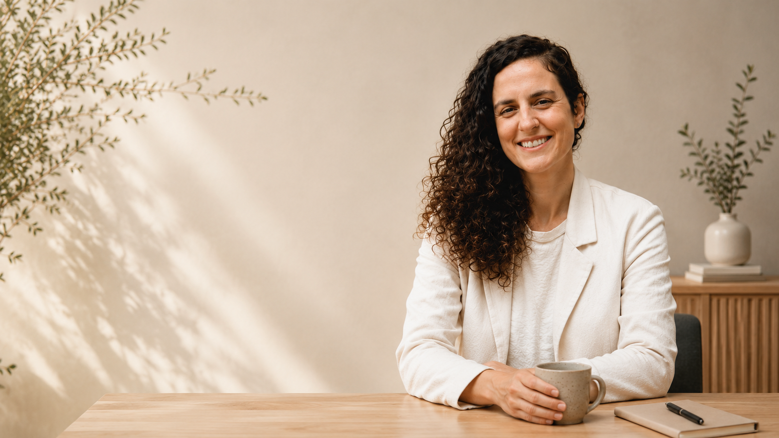 Ana Jelihovschi em ambiente natural sereno